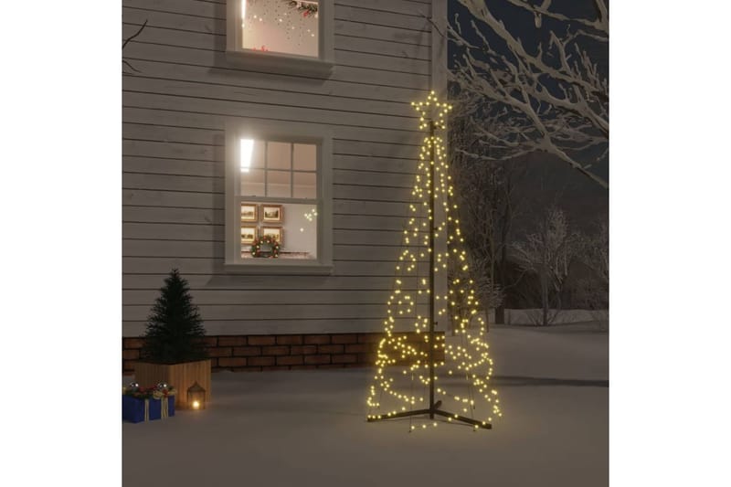 beBasic Kartio joulukuusi 200 lämpimän valkoista LED-valoa 70x180 cm - Sisustustuotteet - Joulukoristeet & juhlakoristeet - Joulukoristeet - Tekokuusi