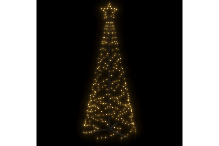 beBasic Kartio joulukuusi 200 lämpimän valkoista LED-valoa 70x180 cm - Tekokuusi