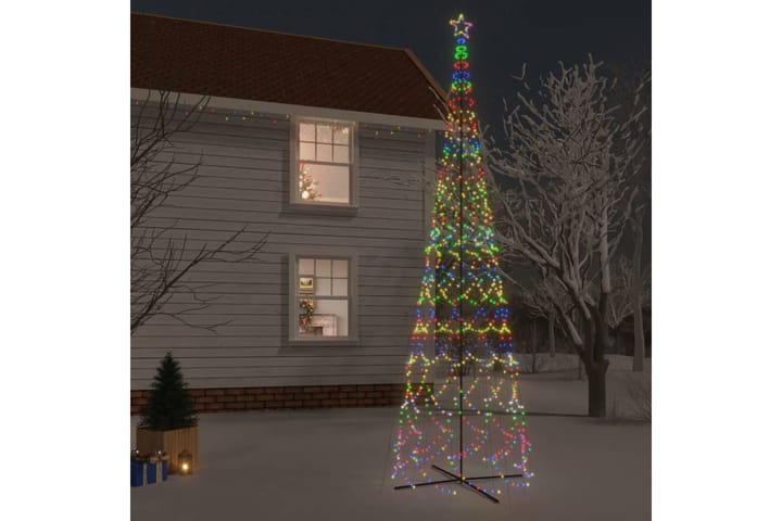 beBasic Kartio joulukuusi 3000 värikästä LED-valoa 230x800 cm - Tekokuusi