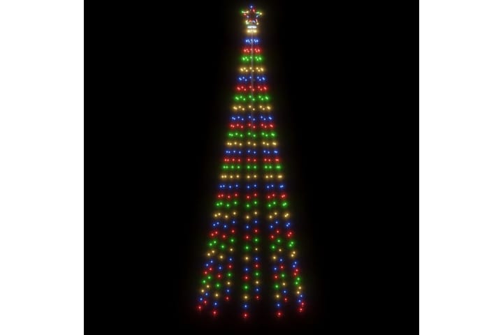 beBasic Kartio joulukuusi 310 värikästä LED-valoa 100x300 cm - Tekokuusi