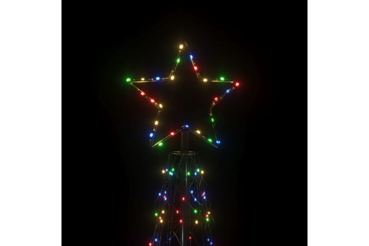 beBasic Kartio joulukuusi 500 värikästä LED-valoa 100x300 cm - Tekokuusi