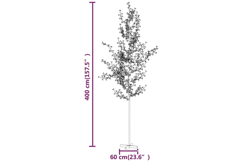 beBasic Kirsikankukka LED-puu lämmin valkoinen 672 LED-valoa 400 cm - Sisustustuotteet - Joulukoristeet & juhlakoristeet - Joulukoristeet - Tekokuusi