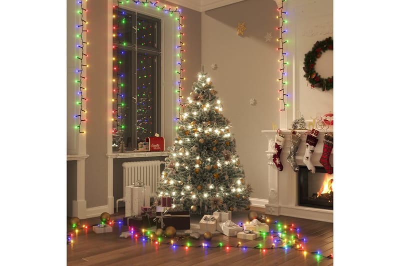 beBasic Kompakti LED-valonauha 1000 LED-valoa monivärinen 10 m PVC - Sisustustuotteet - Joulukoristeet & juhlakoristeet - Joulukoristeet - Joulukynttilä