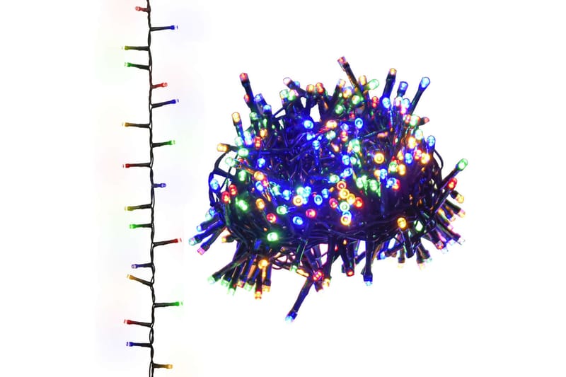 beBasic Kompakti LED-valonauha 1000 LED-valoa monivärinen 10 m PVC - Joulukynttilä - Joulukoristeet