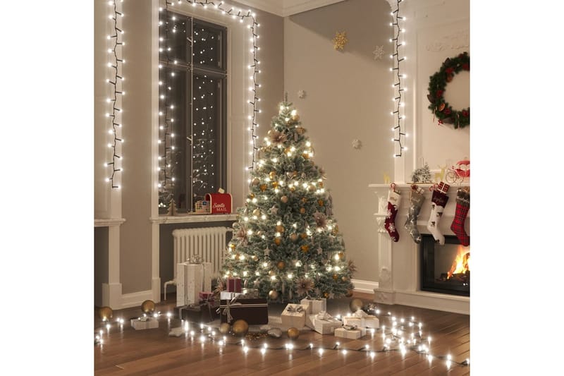 beBasic Kompakti LED-valonauha 2000 LED-valoa kylmä valkoinen 20 m PVC - Sisustustuotteet - Joulukoristeet & juhlakoristeet - Joulukoristeet - Joulukynttilä