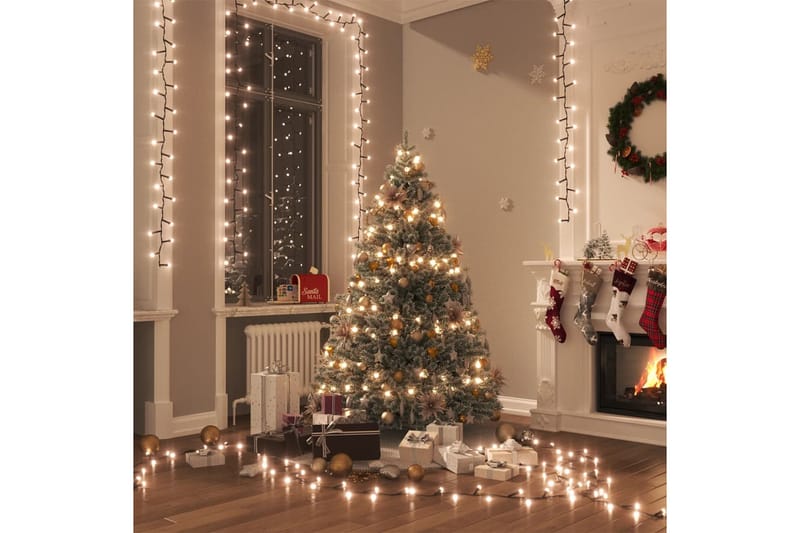 beBasic Kompakti LED-valonauha 2000 LED-valoa lämmin valkoinen 40 m PVC - Sisustustuotteet - Joulukoristeet & juhlakoristeet - Joulukoristeet - Joulukynttilä