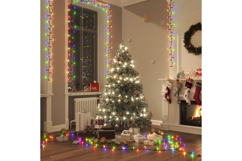 beBasic Kompakti LED-valonauha 2000 LED-valoa monivärinen 20 m PVC - Sisustustuotteet - Joulukoristeet & juhlakoristeet - Joulukoristeet - Joulukynttilä
