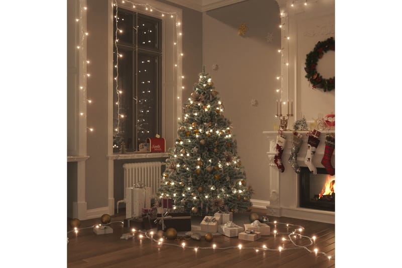 beBasic LED-valonauha 1000 LED-valoa lämmin valkoinen 100 m PVC - Sisustustuotteet - Joulukoristeet & juhlakoristeet - Joulukoristeet - Joulukynttilä