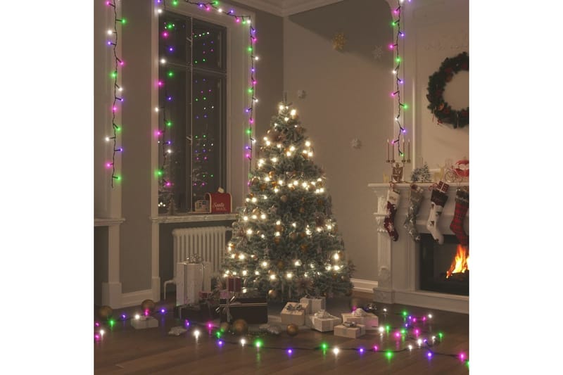 beBasic LED-valonauha 150 LED-valoa monivärinen pastelli 15 m PVC - Sisustustuotteet - Joulukoristeet & juhlakoristeet - Joulukoristeet - Joulukynttilä