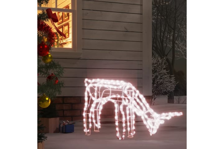 beBasic Taitettava poro joulukoriste 144 lämpimän valkoista LED-valoa - Joulukynttilä - Joulukoristeet
