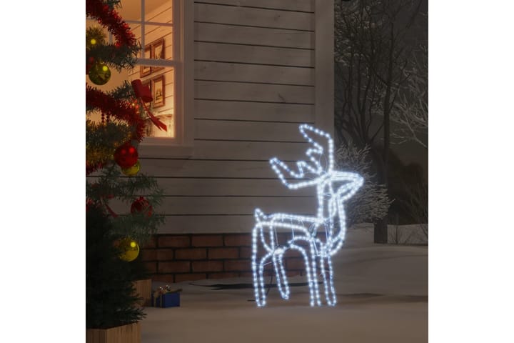 beBasic Taitettava poro joulukoriste 192 kylmän valkoista LED-valoa - Joulukynttilä - Joulukoristeet
