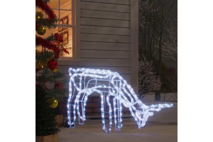 beBasic Taitettava poro joulukoriste 144 kylmän valkoista LED-valoa - Joulukynttilä - Joulukoristeet