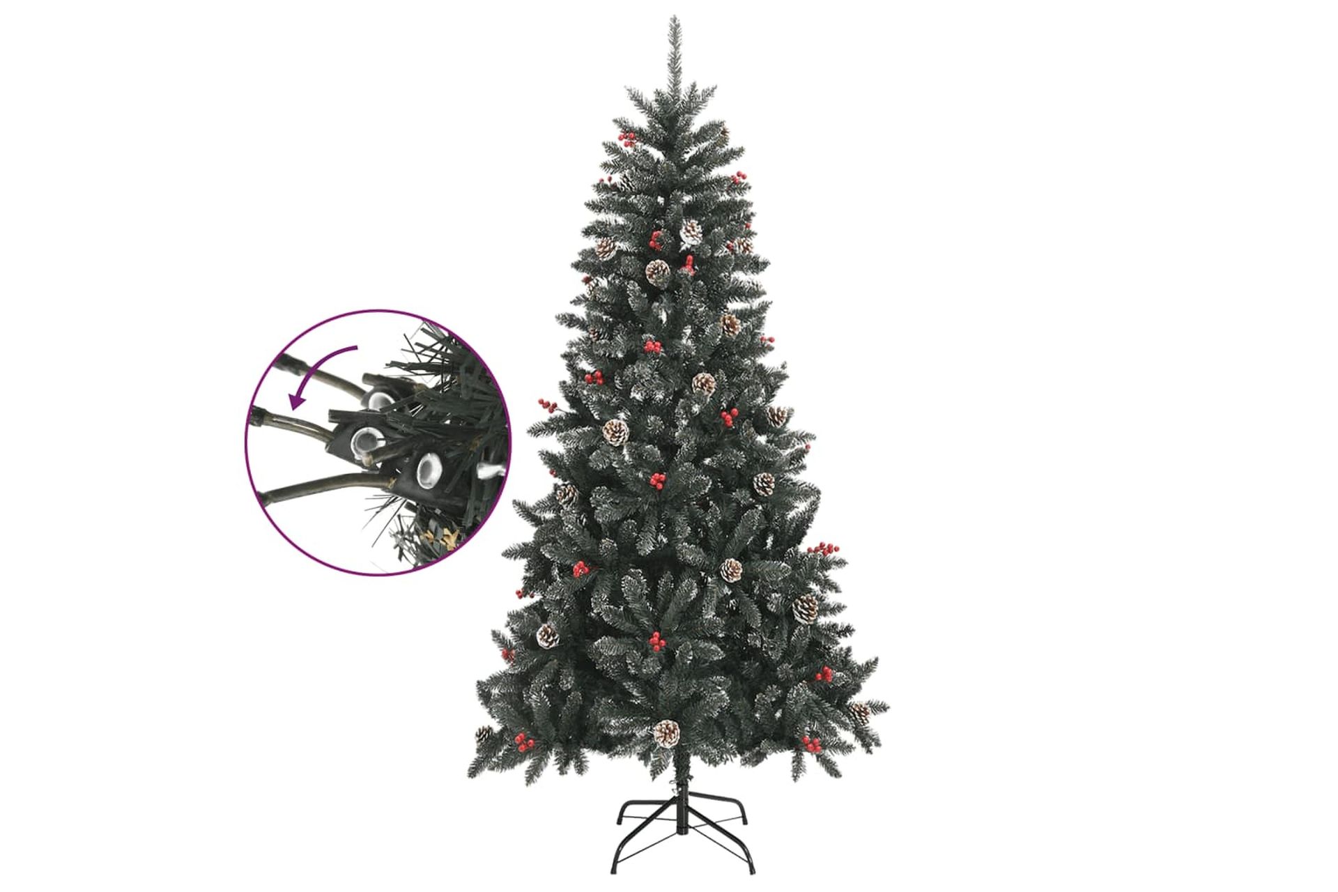 beBasic Tekojoulukuusi jalustalla vihreä 210 cm PVC - Sisustustuotteet - Joulukoristeet & juhlakoristeet - Joulukoristeet - Tekokuusi
