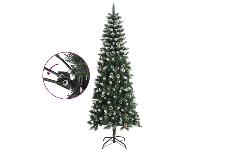 beBasic Tekojoulukuusi jalustalla vihreä 240 cm PVC - Sisustustuotteet - Joulukoristeet & juhlakoristeet - Joulukoristeet - Tekokuusi