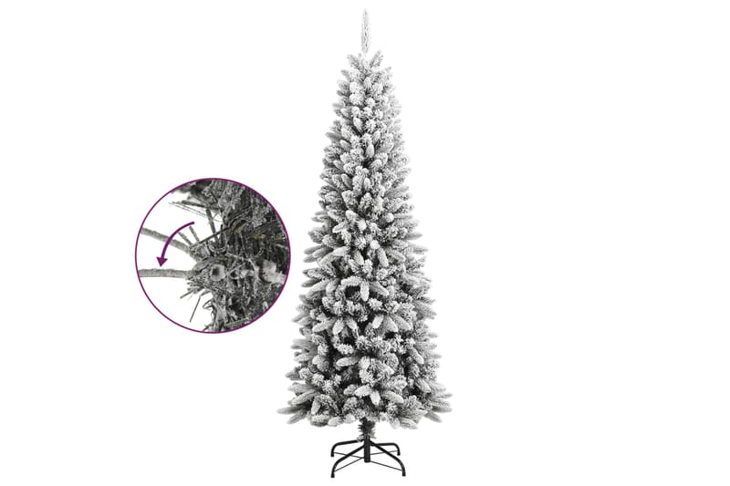 beBasic Tekojoulukuusi lumihuurteella 210 cm PVC ja PE - Sisustustuotteet - Joulukoristeet & juhlakoristeet - Joulukoristeet - Tekokuusi