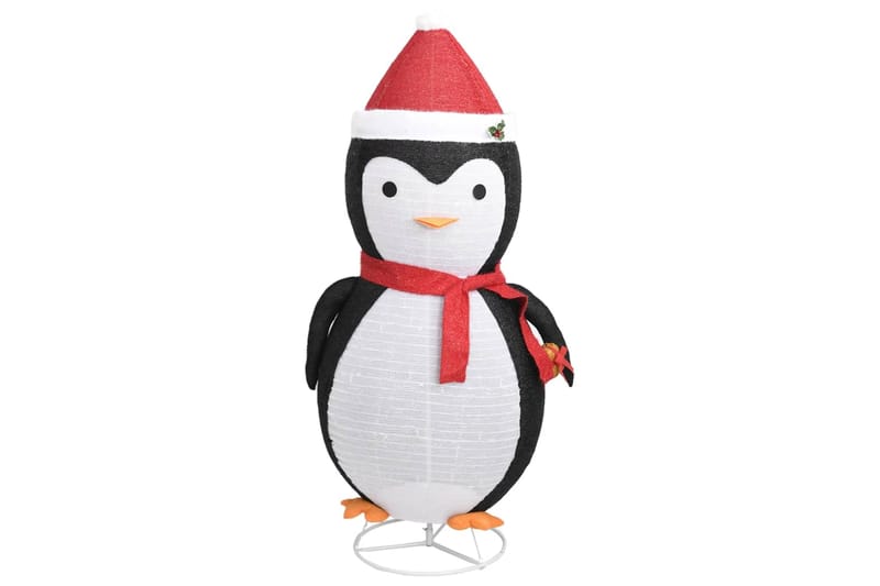 beBasic Pingviini joulukoriste LED-valoilla ylellinen kangas 180 cm - Musta - Sisustustuotteet - Joulukoristeet & juhlakoristeet - Joulukoristeet - Joulukynttilä