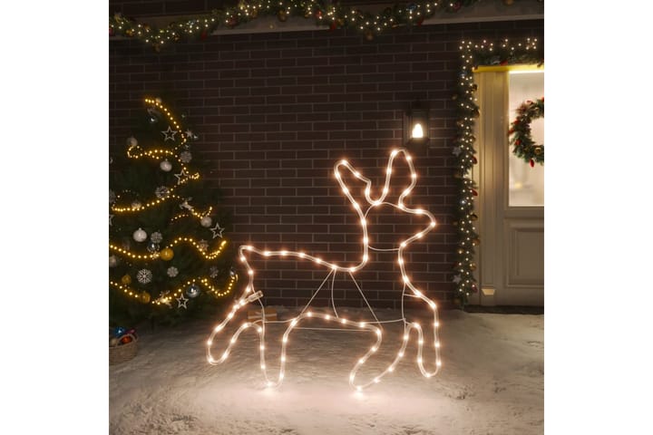 beBasic Poro joulukoriste 72 lämpimän valkoista LED-valoa - Joulukynttilä - Joulukoristeet