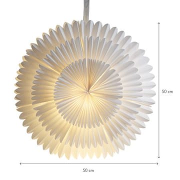 Frost-paperitähtivalaisin 50 cm - valkoinen - Sisustustuotteet - Joulukoristeet & juhlakoristeet - Joulukoristeet - Joulukuusen koristeet