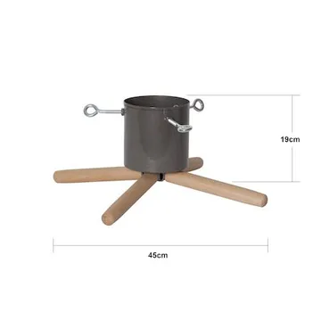 Granig-joulukuusenjalka 45 cm - myyränruskea ja luonnonpuu - Sisustustuotteet - Joulukoristeet & juhlakoristeet - Joulukoristeet - Joulukuusen jalka