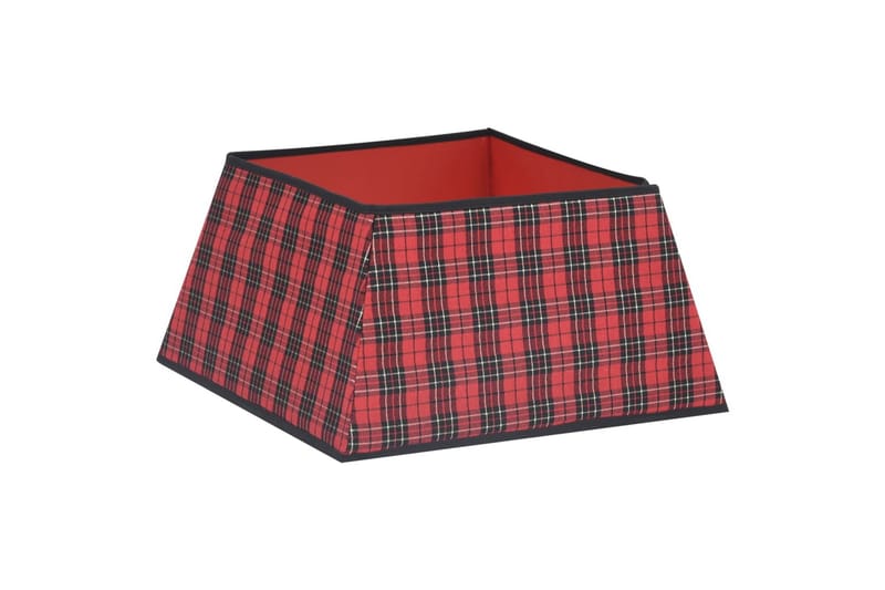 Joulukuusen helma punainen ja musta 48x48x25 cm - Punainen - Sisustustuotteet - Joulukoristeet & juhlakoristeet - Joulukoristeet - Joulukuusen koristeet
