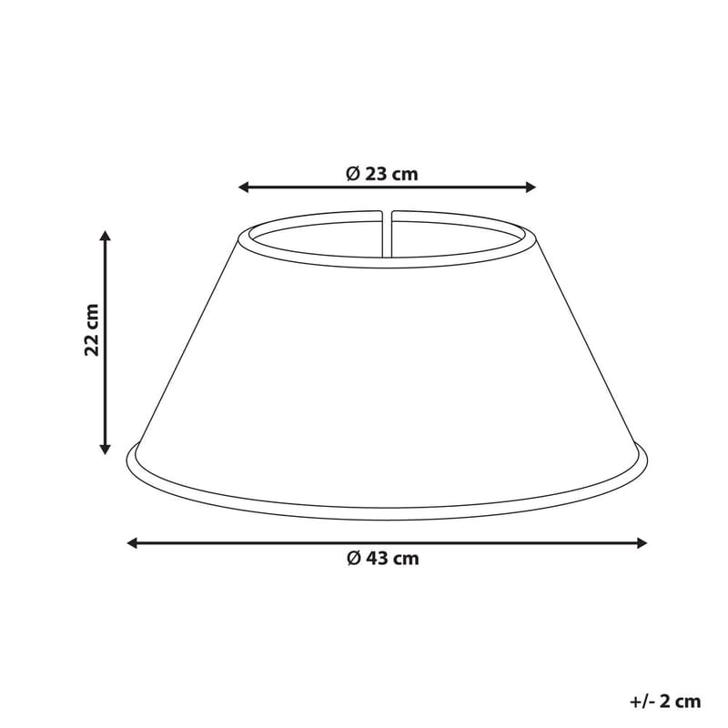Joulukuusen kaulus Bougie - 43x43x22 cm - Sisustustuotteet - Joulukoristeet & juhlakoristeet - Joulukoristeet - Joulukuusen jalka