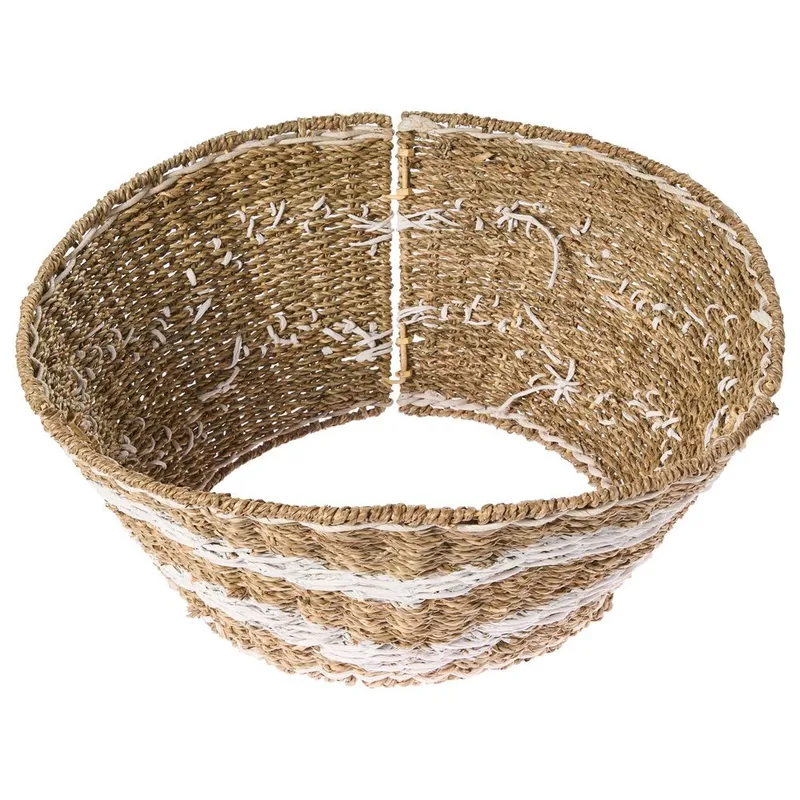 Joulukuusen kaulus Hiver - Luonnollinen, Valkoinen 51x51x24 cm - Sisustustuotteet - Joulukoristeet & juhlakoristeet - Joulukoristeet - Joulukuusen jalka