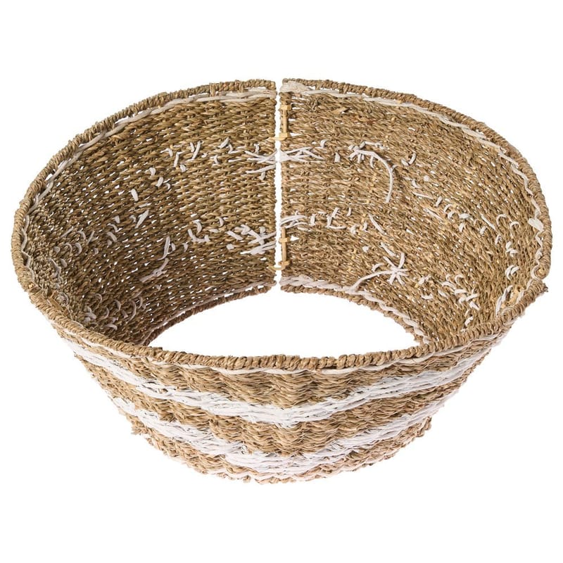 Joulukuusen kaulus Hiver - Luonnollinen, Valkoinen 51x51x24 cm - Sisustustuotteet - Joulukoristeet & juhlakoristeet - Joulukoristeet - Joulukuusen jalka