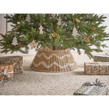Joulukuusen kaulus Hiver - Luonnollinen, Valkoinen 51x51x24 cm - Sisustustuotteet - Joulukoristeet & juhlakoristeet - Joulukoristeet - Joulukuusen jalka