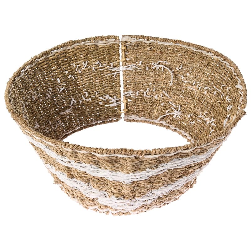 Joulukuusen kaulus Hiver - Luonnollinen, Valkoinen 60x60x29 cm - Sisustustuotteet - Joulukoristeet & juhlakoristeet - Joulukoristeet - Joulukuusen jalka