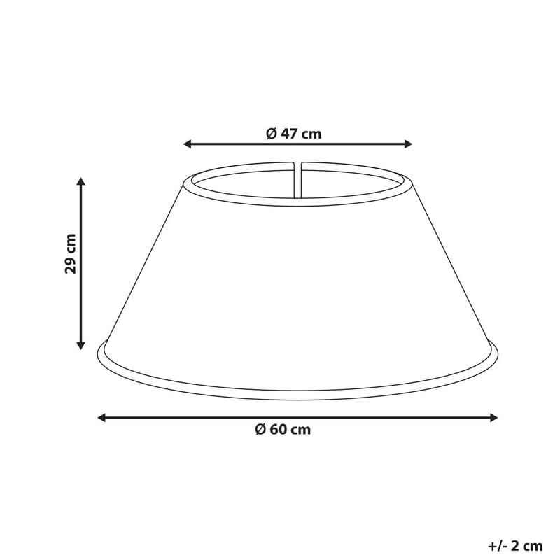 Joulukuusen kaulus Hiver - Luonnollinen, Valkoinen 60x60x29 cm - Sisustustuotteet - Joulukoristeet & juhlakoristeet - Joulukoristeet - Joulukuusen jalka