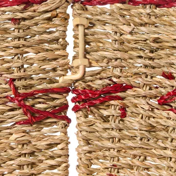 Joulukuusen kaulus Hiver - Luonnollinen, Punainen 51x51x24 cm - Sisustustuotteet - Joulukoristeet & juhlakoristeet - Joulukoristeet - Joulukuusen jalka