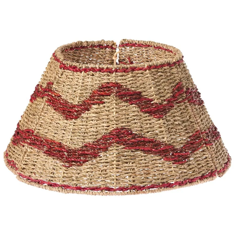 Joulukuusen kaulus Hiver - Luonnollinen, Punainen 43x43x24 cm - Sisustustuotteet - Joulukoristeet & juhlakoristeet - Joulukoristeet - Joulukuusen jalka