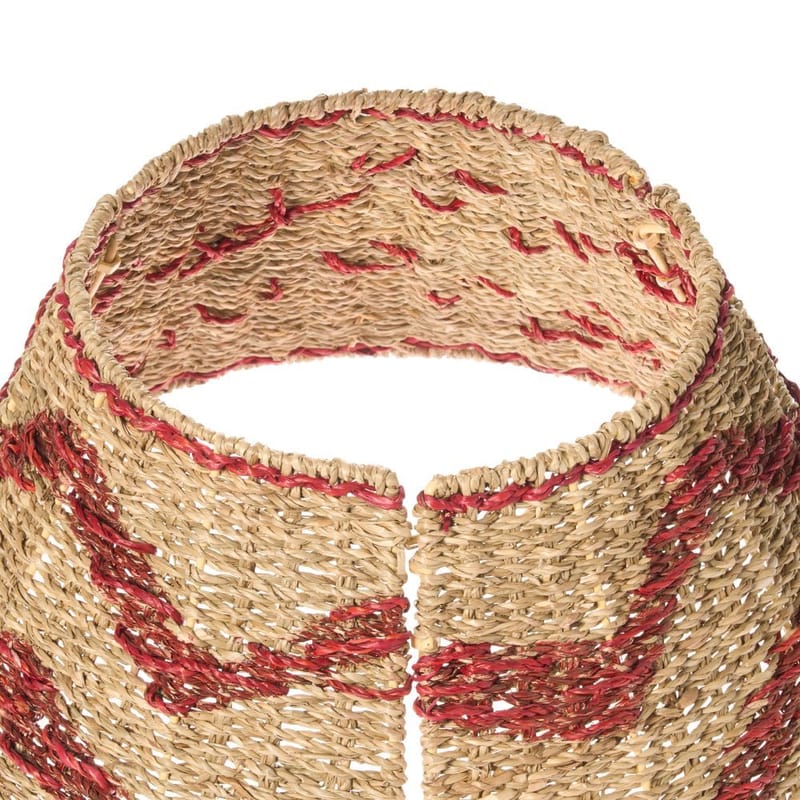 Joulukuusen kaulus Hiver - Luonnollinen, Punainen 43x43x24 cm - Sisustustuotteet - Joulukoristeet & juhlakoristeet - Joulukoristeet - Joulukuusen jalka