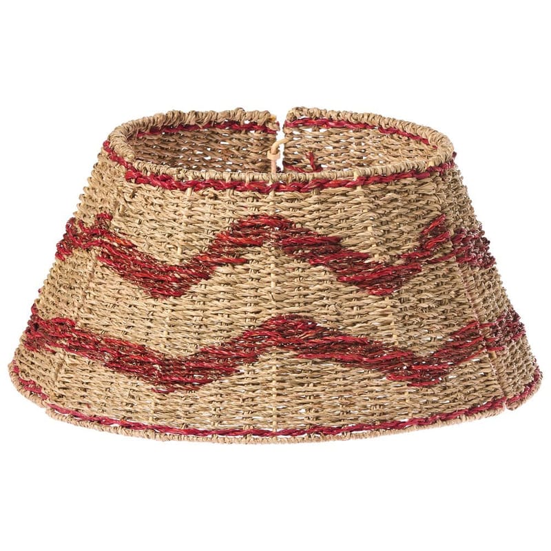 Joulukuusen kaulus Hiver, Luonnollinen, Punainen 51x51x24 cm