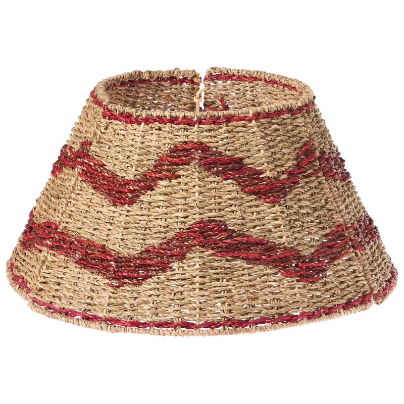 Joulukuusen kaulus Hiver, Luonnollinen, Punainen 43x43x24 cm