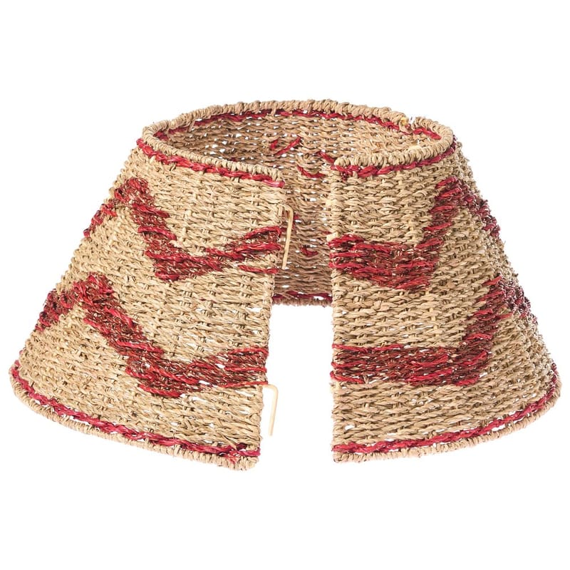 Joulukuusen kaulus Hiver - Luonnollinen, Punainen 43x43x24 cm - Sisustustuotteet - Joulukoristeet & juhlakoristeet - Joulukoristeet - Joulukuusen jalka