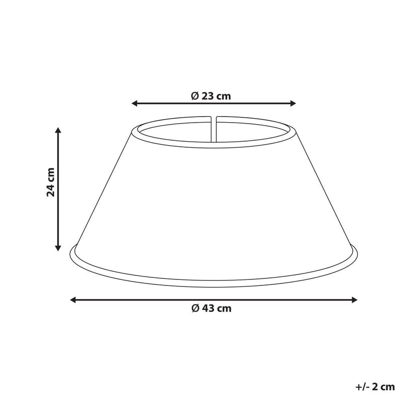 Joulukuusen kaulus Hiver - Luonnollinen, Punainen 43x43x24 cm - Sisustustuotteet - Joulukoristeet & juhlakoristeet - Joulukoristeet - Joulukuusen jalka