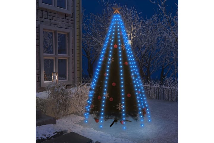 Joulukuusen valoverkko 250 LED-valoa sininen 250 cm - Sininen - Joulukuusen koristeet - Joulukoristeet