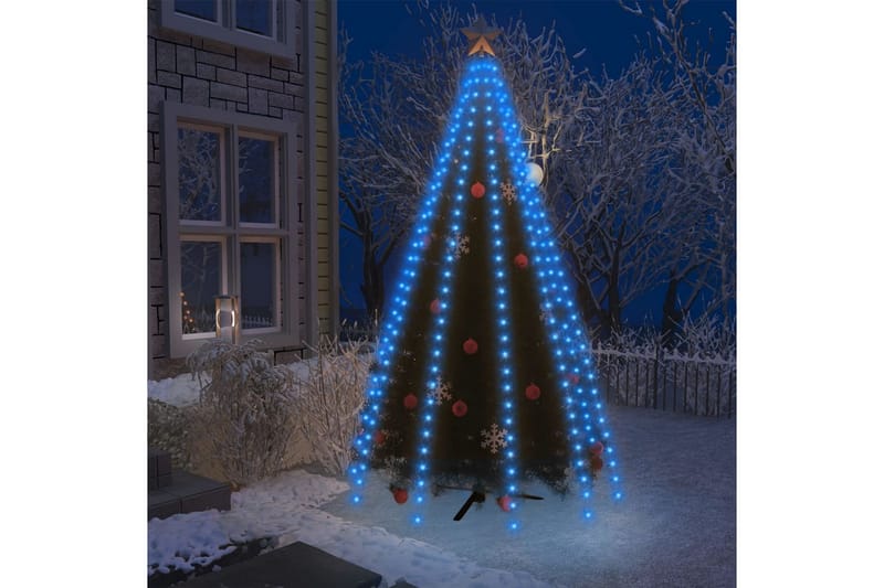 Joulukuusen valoverkko 300 LED-valoa sininen 300 cm - Sininen - Sisustustuotteet - Joulukoristeet & juhlakoristeet - Joulukoristeet - Joulukuusen koristeet