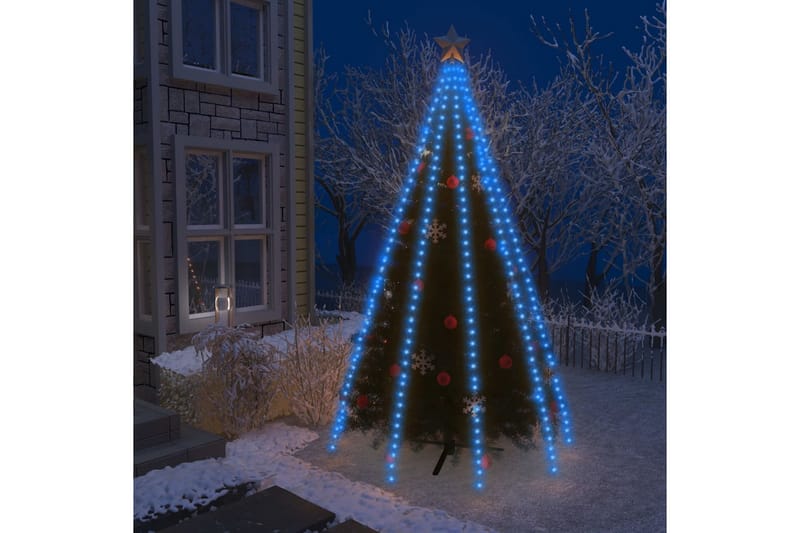 Joulukuusen valoverkko 400 LED-valoa sininen 400 cm - Sininen - Sisustustuotteet - Joulukoristeet & juhlakoristeet - Joulukoristeet - Joulukuusen koristeet