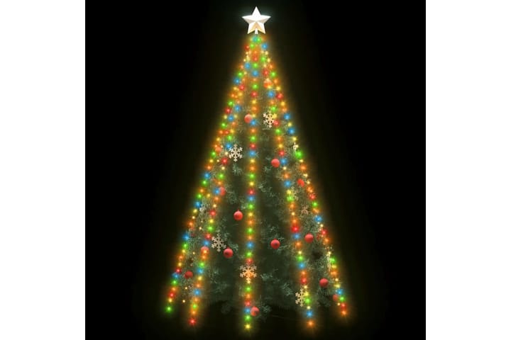 Joulukuusen valoverkko 400 LED-valoa värikäs 400 cm - Monivärinen - Joulukuusen koristeet - Joulukoristeet