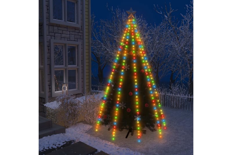 Joulukuusen valoverkko 400 LED-valoa värikäs 400 cm - Monivärinen - Sisustustuotteet - Joulukoristeet & juhlakoristeet - Joulukoristeet - Joulukuusen koristeet