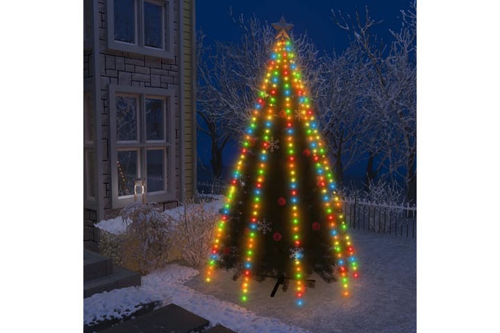 Joulukuusen valoverkko 400 LED-valoa värikäs 400 cm - Monivärinen - Joulukuusen koristeet - Joulukoristeet