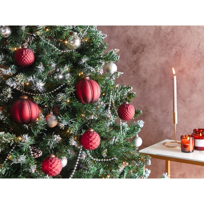 Joulukuusenkoristepallo Argentin Setti, 6 kpl - Punainen - Sisustustuotteet - Joulukoristeet & juhlakoristeet - Joulukoristeet - Joulukuusen koristeet