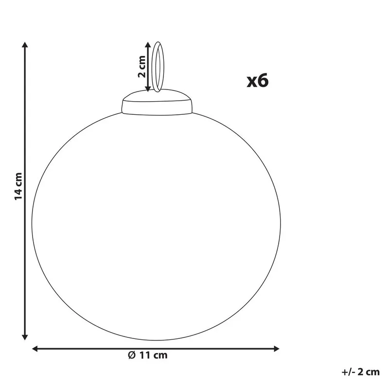 Joulukuusenkoristepallo Astral Setti, 6 kpl - Sisustustuotteet - Joulukoristeet & juhlakoristeet - Joulukoristeet - Joulukuusen koristeet