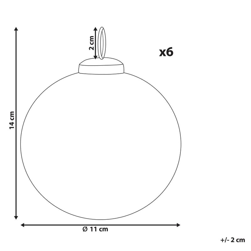 Joulukuusenkoristepallo Astral Setti, 6 kpl - Sisustustuotteet - Joulukoristeet & juhlakoristeet - Joulukoristeet - Joulukuusen koristeet