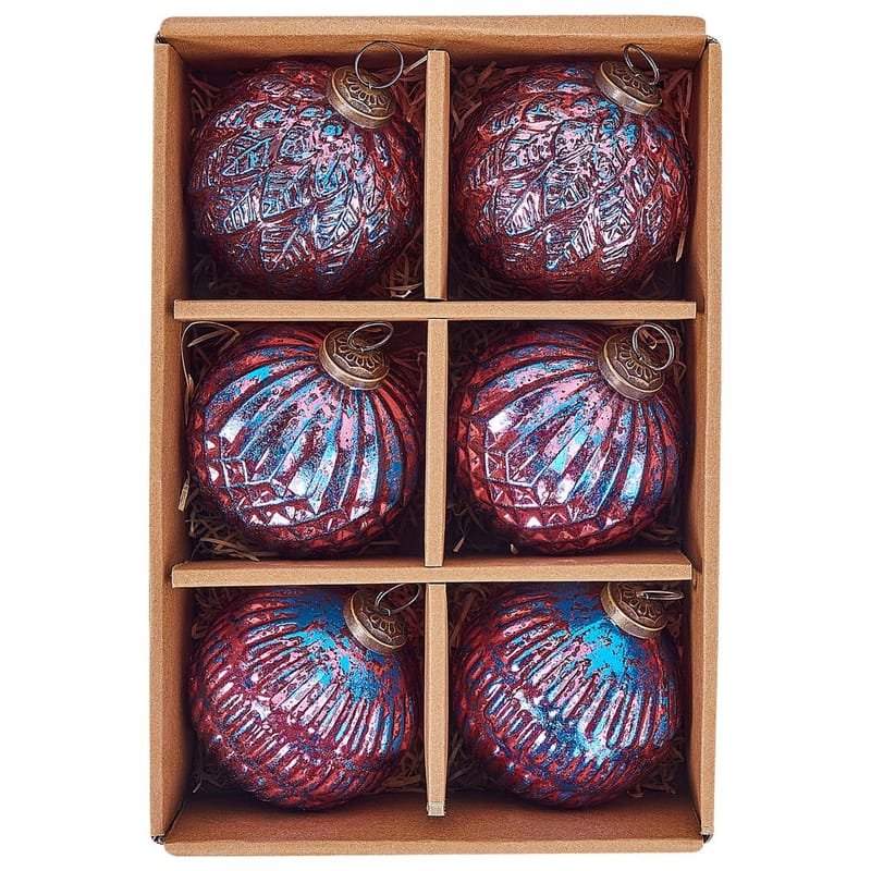 Joulukuusenkoristepallo Astral Setti, 6 kpl - Sisustustuotteet - Joulukoristeet & juhlakoristeet - Joulukoristeet - Joulukuusen koristeet