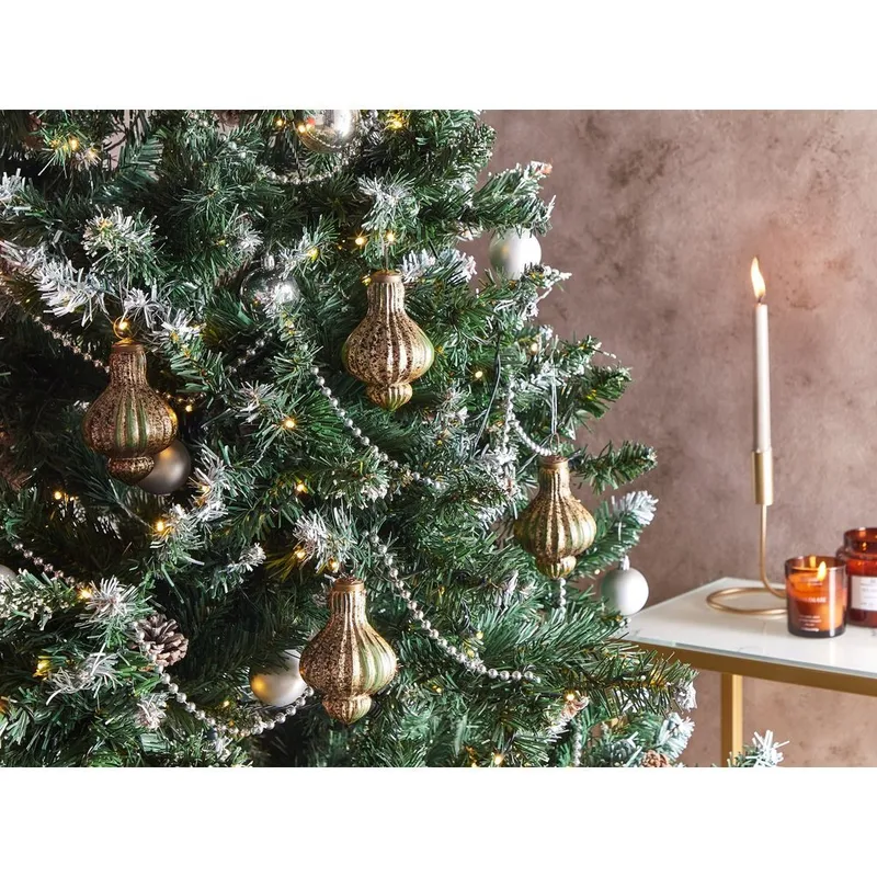 Joulukuusenkoristepallo Brillant setti 8:lla - Kulta, Vihreä - Sisustustuotteet - Joulukoristeet & juhlakoristeet - Joulukoristeet - Joulukuusen koristeet