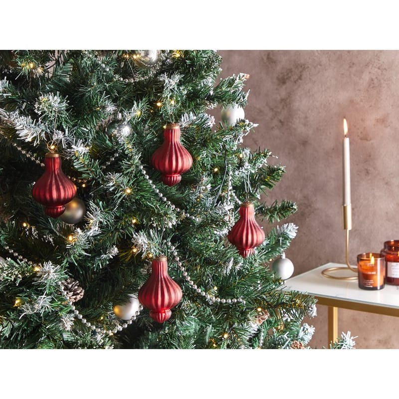 Joulukuusenkoristepallo Brillant setti 8:lla - Punainen - Sisustustuotteet - Joulukoristeet & juhlakoristeet - Joulukoristeet - Joulukuusen koristeet