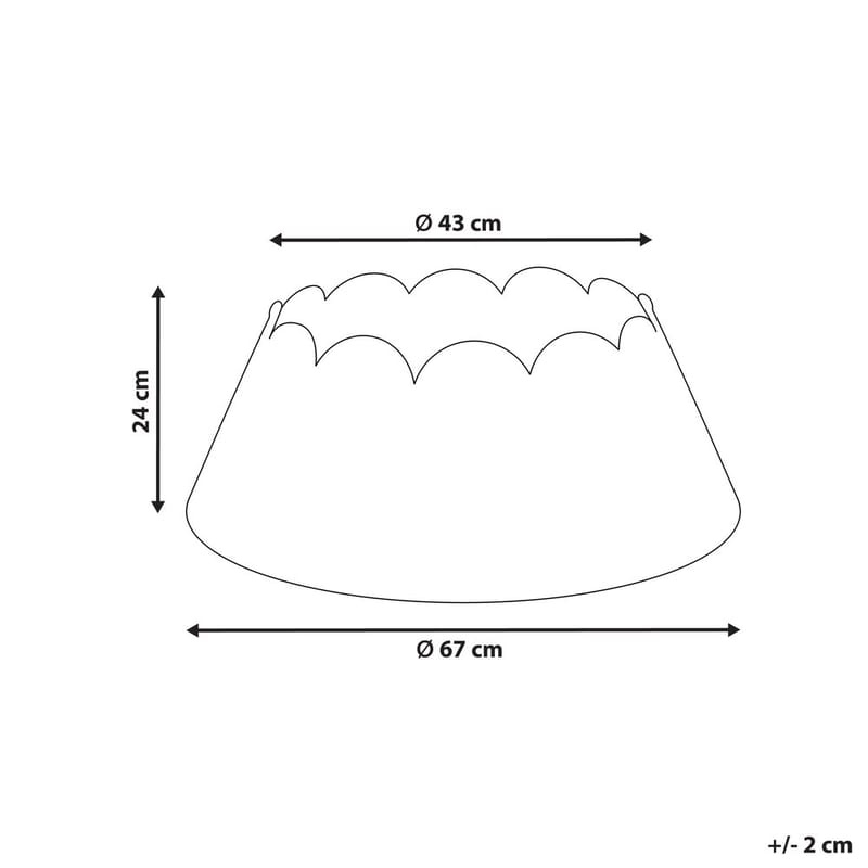 Joulukuusen kaulus Givre - Sisustustuotteet - Joulukoristeet & juhlakoristeet - Joulukoristeet - Joulutekstiilit - Joulukuusen matto